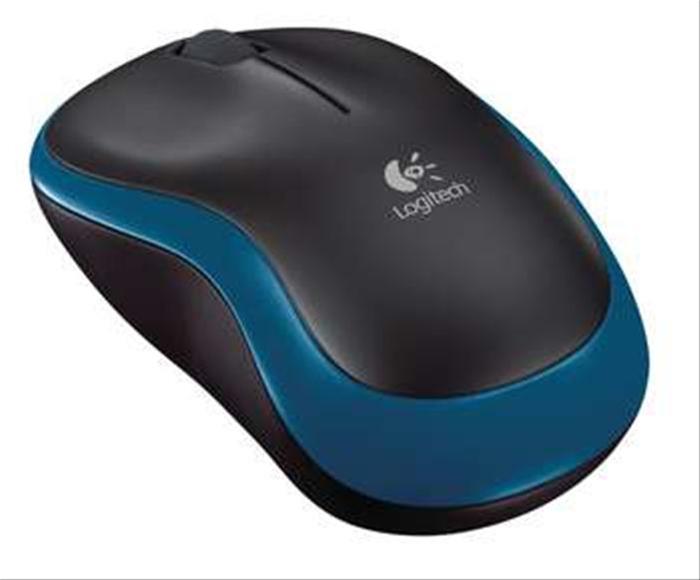 Logitech Ratón Wireless Mouse M185 Azul-Negro