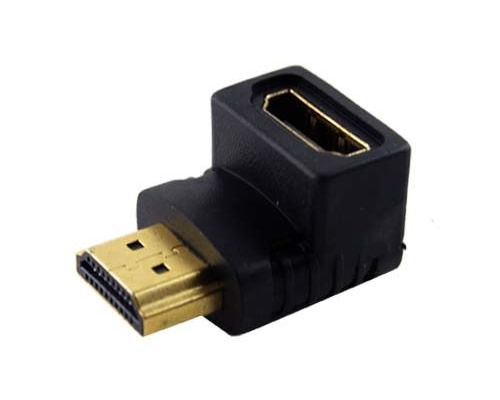 Adaptador HDMI Macho a HDMI Hembra Acodado