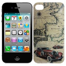 Carcasa iPhone 4/4s Coche Mapa