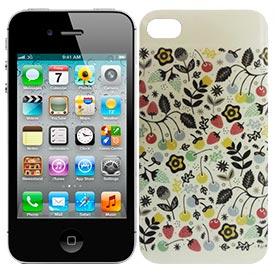 Carcasa iPhone 4/4s Frutas Beige