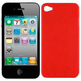 Carcasa iPhone 4/4s Liso Rojo