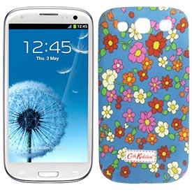 Carcasa Samsung i9300 Galaxy S III Azul Flores
