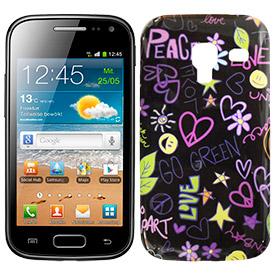 Carcasa Samsung i8160 Galaxy Ace 2 Negro Love Peace