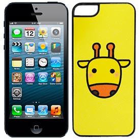 Carcasa iPhone 5/5s Amarilla Jirafa