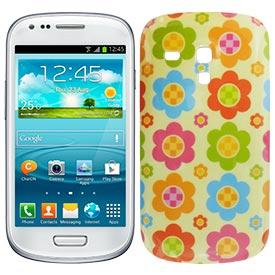 Carcasa Samsung i8190 Galaxy S III Mini Verde Flores