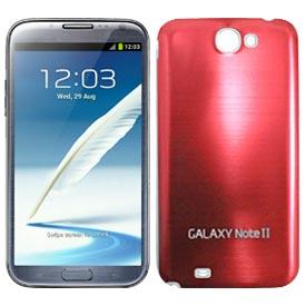Tapa Trasera Samsung Galaxy Note 2 Aluminio Rojo