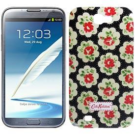 Carcasa Trasera Samsung Galaxy Note 2 Silicona Negro Flores
