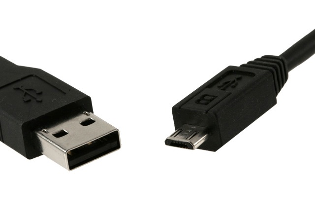 Cable Micro USB Macho a USB Macho 0,8 Mts