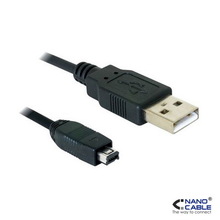 CABLE USB 2.0, TIPO A/M-MINI USB 4PIN HIROSE/M, 1.8 M