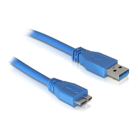 Cable AM/Micro Macho a BM/USB Macho 1Mt. USB 3.0 AZUL