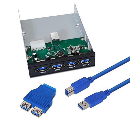 HUB USB 3.0 INTERNO 3.5" 4 PUERTOS + ADAPTADOR USB 3.0 20PIN