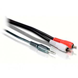 Cable Audio Jack 3.5mm 2 x RCA Stereo 0.3m