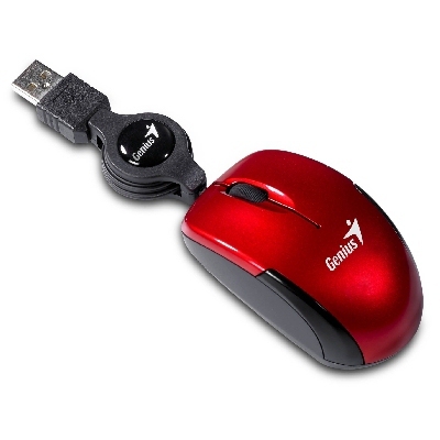 Genius Raton Micro Traveler Ruby USB