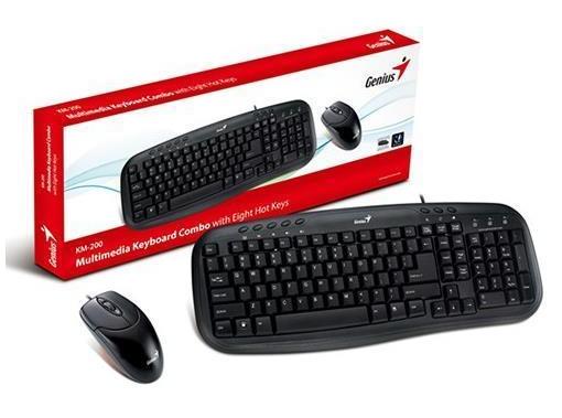 Genius Kit KM 200 Teclado y mouse multimedia con cable