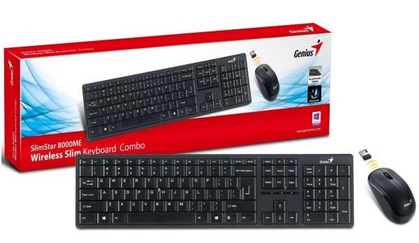 Genius SlimStar 8000ME Wireless Slim Keyboard Kombo