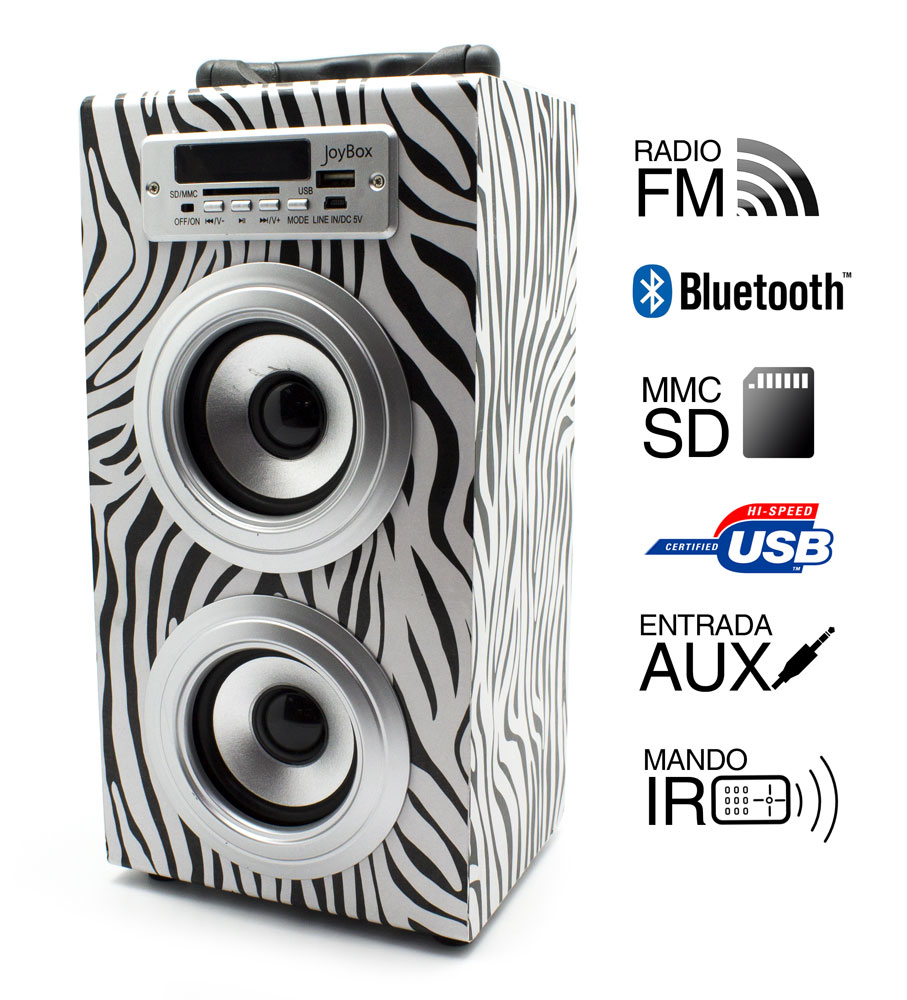 Reproductor JoyBox Bluetooth Zebra