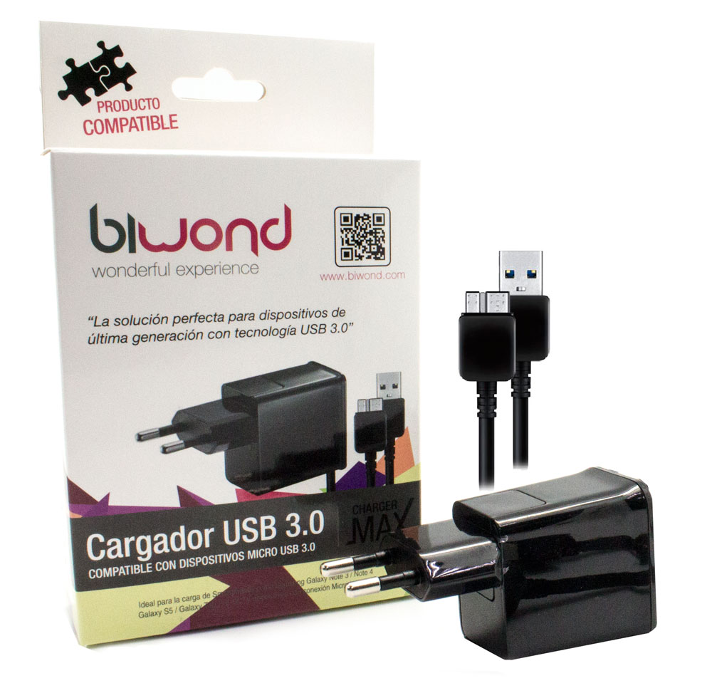 Cargador Smartphone USB 3.0   5V-2A