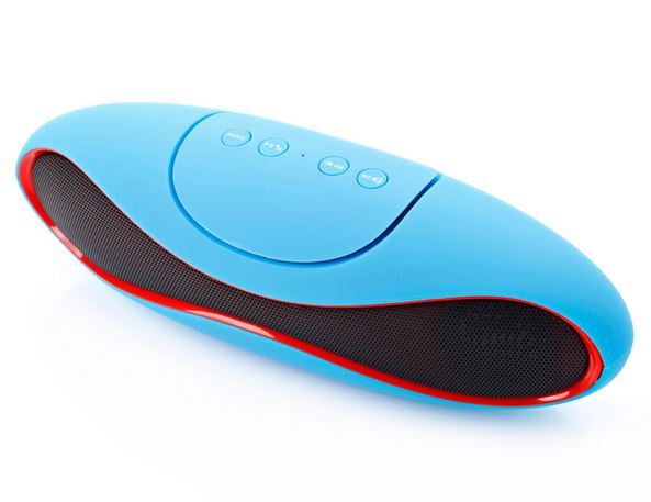 Altavoz Portatil Bluetooth Oval Azul