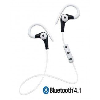 Auricular+Microfono Sports con Bluetooth Blancos