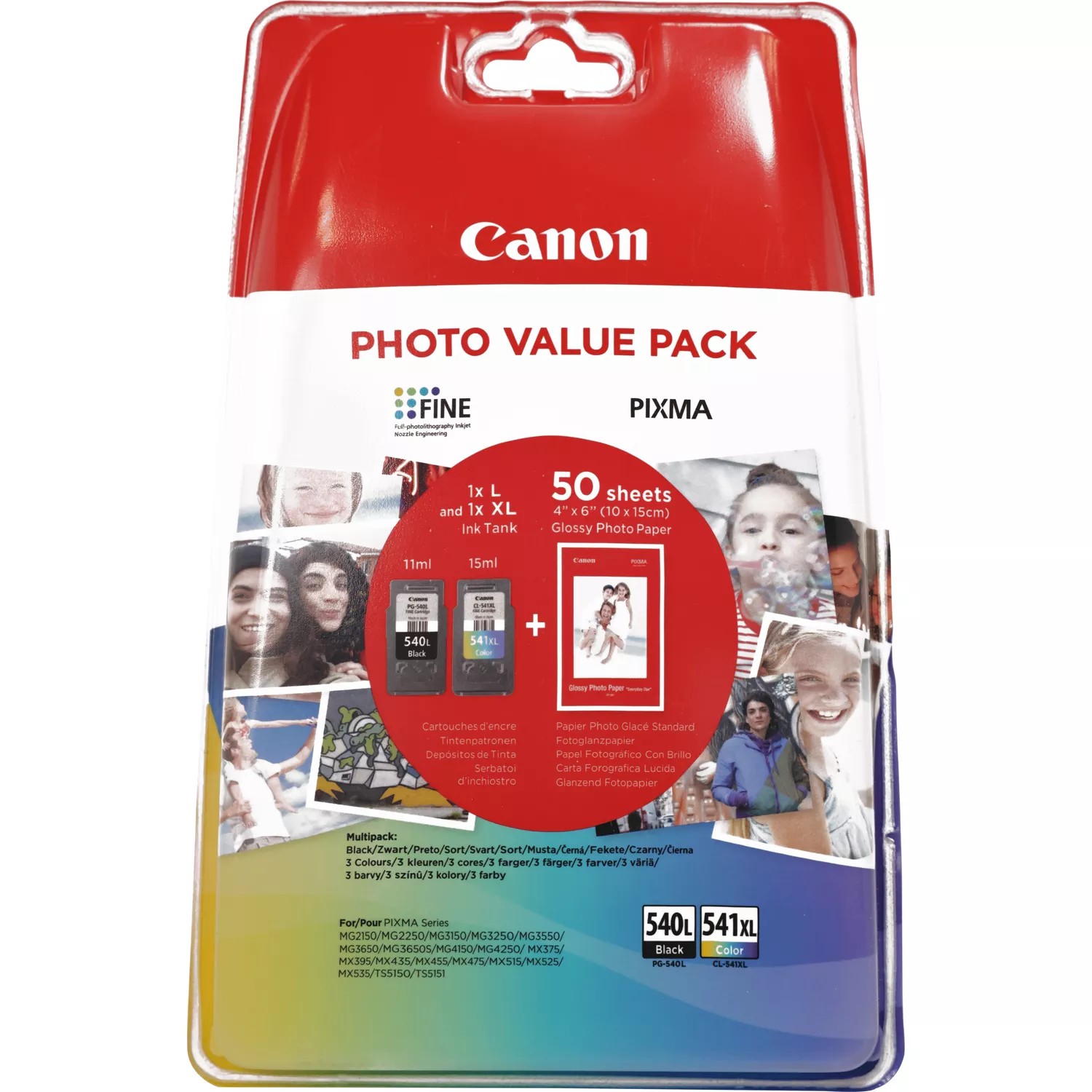 Canon Multipack PG-540L+CL-541XL Cartuchos Originales