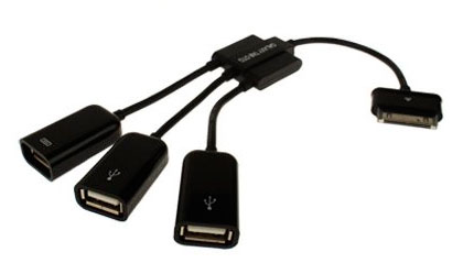 Cable 3 en 1 OTG 3 USB Hembras a Conector Samsung