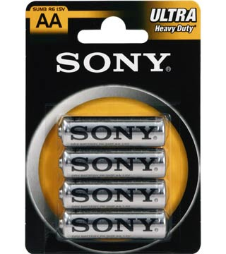 Sony Pack 4 Pilas R6/AA Salinas