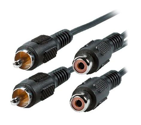 Cable Alargador 2RCA Macho-Hembra 1.5m