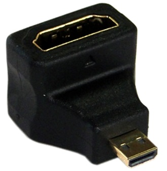 Adaptador HDMI Hembra a Micro HDMI Macho Acodado