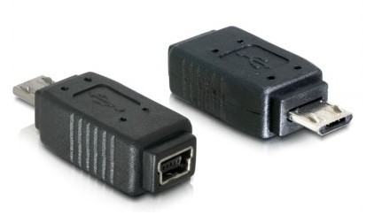 Adaptador Mini USB Hembra a Micro USB Macho