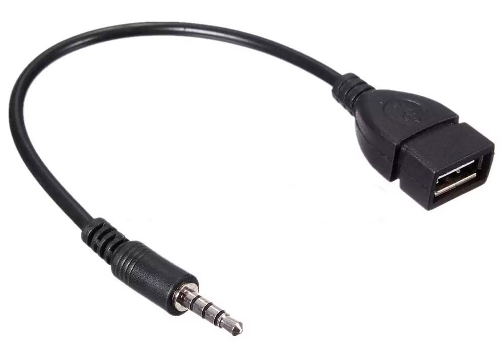 Cable OTG USB Hembra a Jack 3,5 Macho