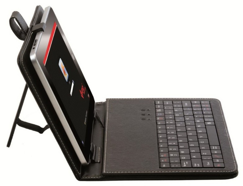Funda Con Teclado 7" Para Tablet Con Soporte USB Negra