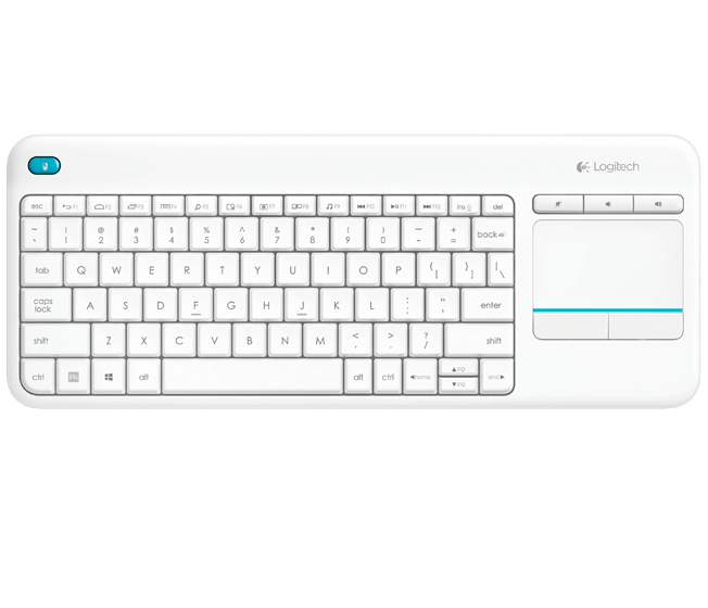 Logitech Wireless Touch Keyboard K400 PLUS Blanco