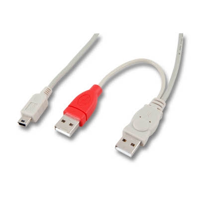 Cable USB 2.0 A Mini USB B para HDD 2,5"