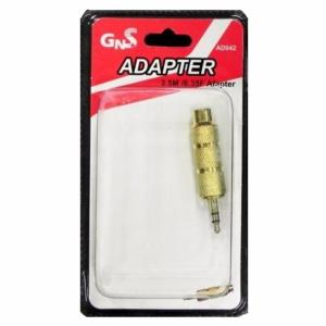 Adaptador Audio Jack 6.35 Hembra a 3.5 Macho