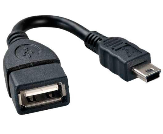 Adaptador Mini USB Macho a USB Hembra