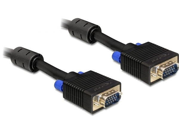 Cable VGA Macho a VGA Macho con Ferrita 1.8 Mts