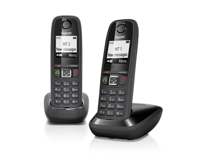 Siemens Gigaset As405 Duo Teléfono Inalámbrico Negro