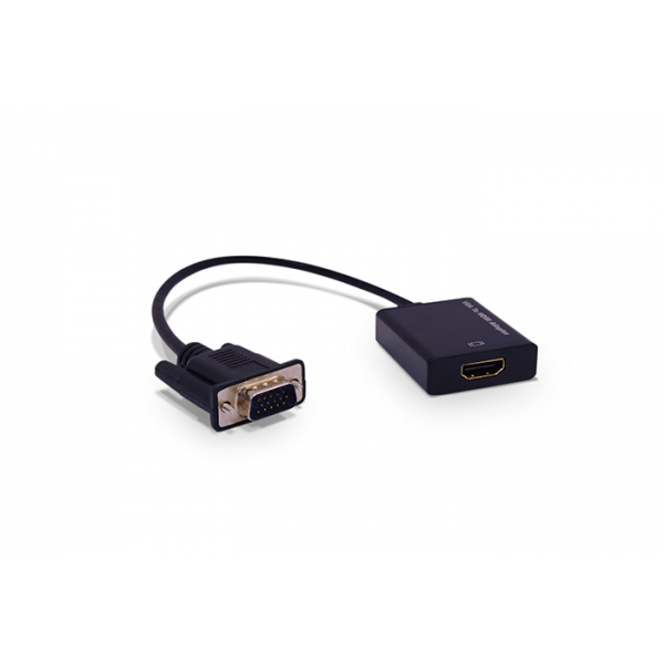Adaptador HDMI Hembra a VGA Macho con Conversor Audio