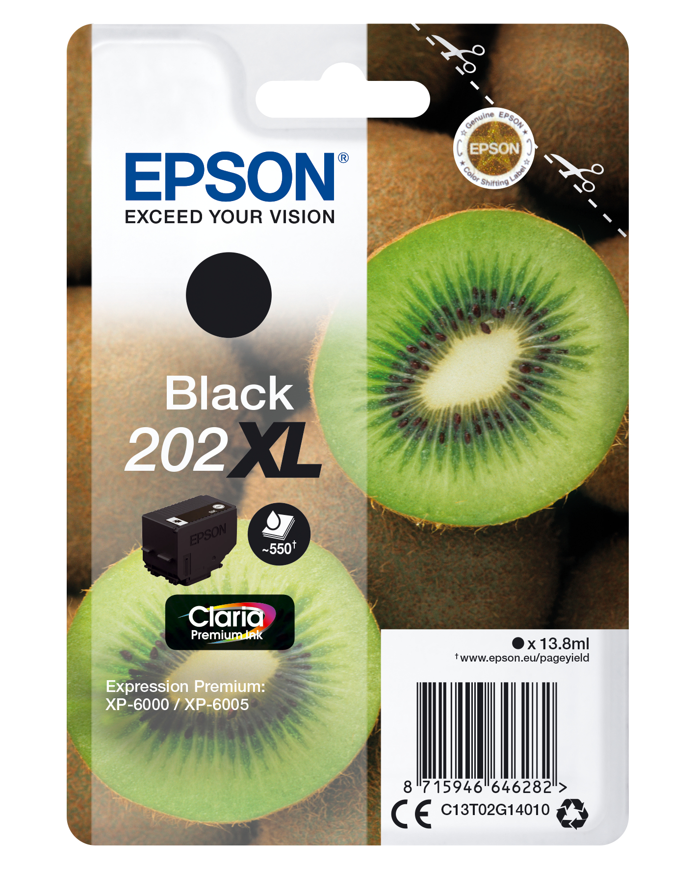 Epson 202 XL Negro Cartucho Original