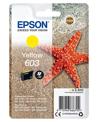 Epson 603 Amarillo Cartucho Original