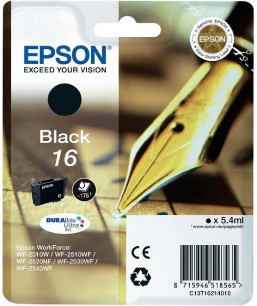 Epson Nº16 Negro Cartucho Original
