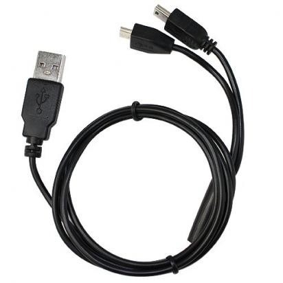 Cable USB 2 en 1 Mini USB y Micro USB