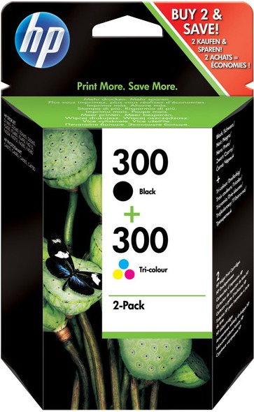 HP MultiPack Nº300 Black y Nº300 Color Cartuchos Originales