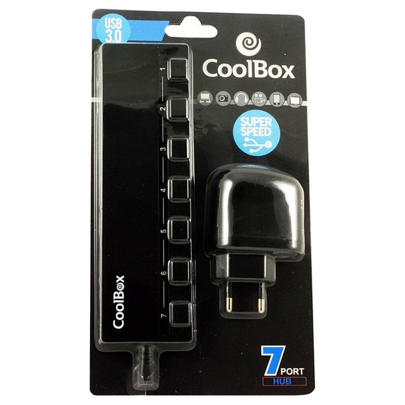 CoolBox Hub USB 7 Puertos Super Speed