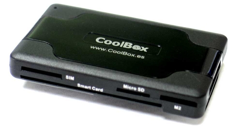 CoolBox CRE-065 Lector Tarjetas SIM+DNI-e + HUB USB + Cable