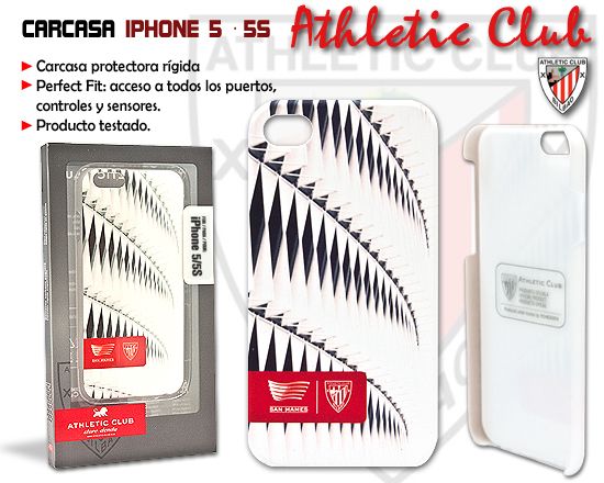 Carcasa Iphone 5/5S  Rigida San Mames Blanca