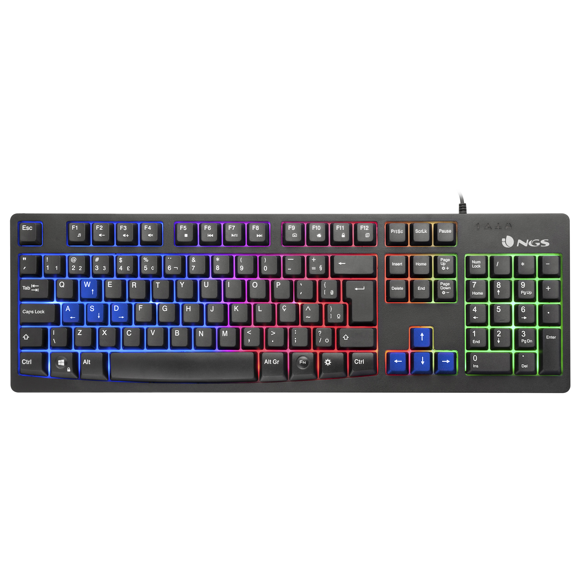 GKX-300 teclado USB Negro con Luz