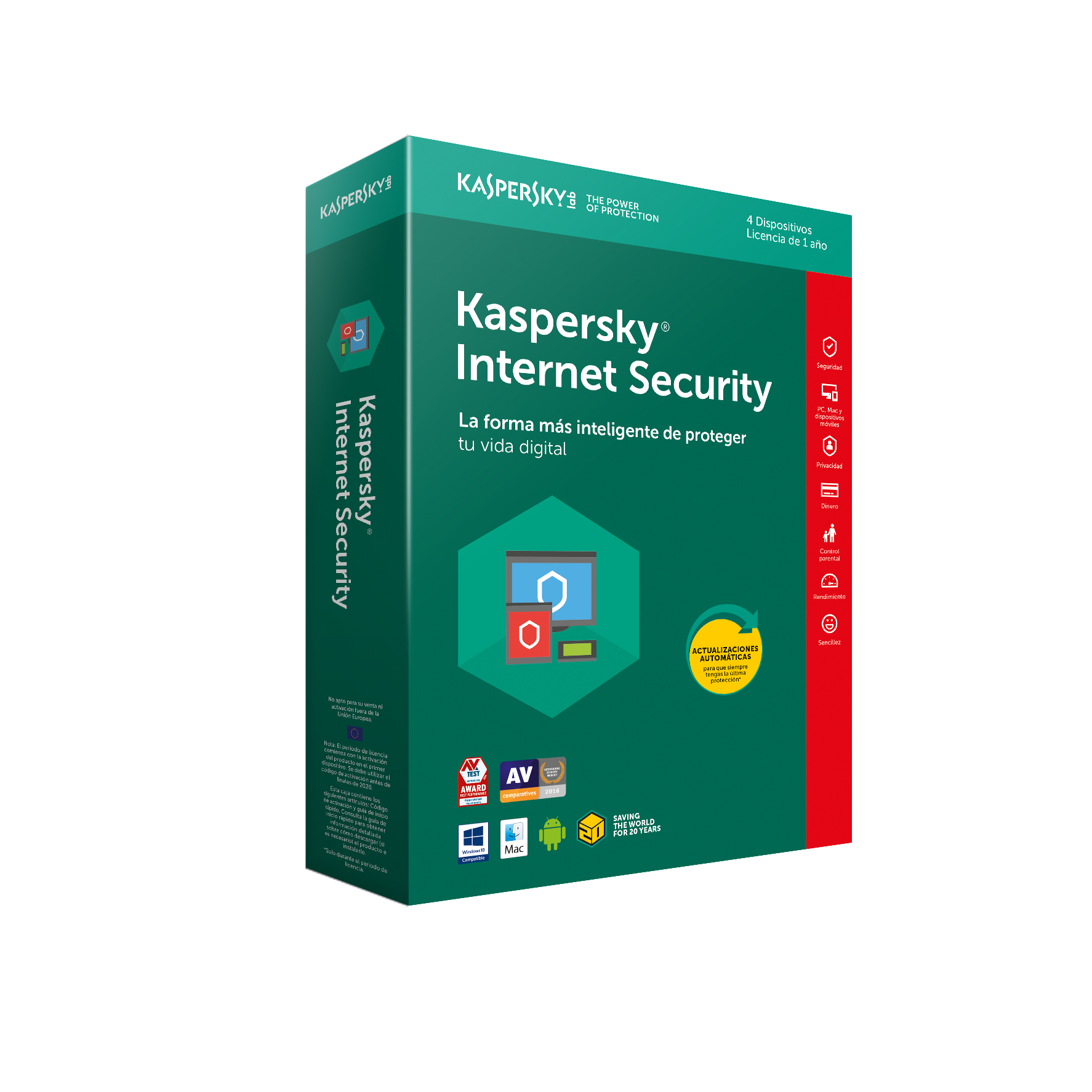 Kaspersky Internet Security Multi-Device 2019 4 Licencias