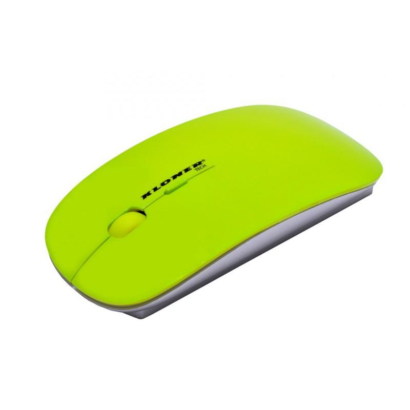 Kloner Kru121 Raton Slim USB Verde Fosforito