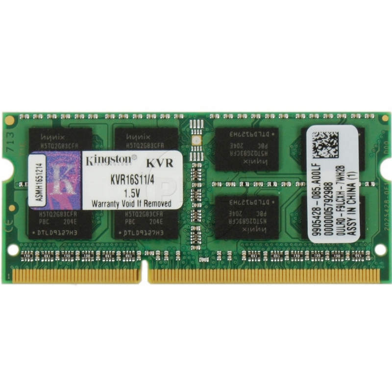 Kingston ValueRAM 4GB DDR3 1600MHz PC3-12800 SO-DIMM